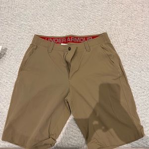 Under Armour Khaki golf shorts- size 34 waist- worn 3x or less